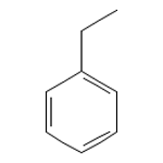 Ethylbenzene — الصيغة البنائية