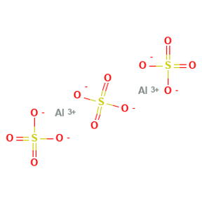 Aluminum Sulfate — Strukturformel