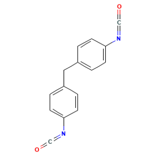 Methylene Diphenyl Diisocyanate — الصيغة البنائية
