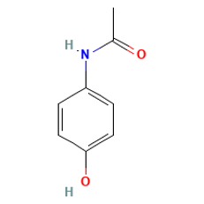 Paracetamol — Strukturformel