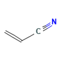 Acrylonitrile — Strukturformel