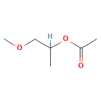 Propylene Glycol Methyl Ether Acetate — Formule développée