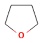 Tetrahydrofuran — Formule développée