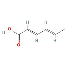 Sorbic Acid — Formule développée