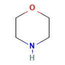 Morpholine — Strukturformel