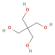 Pentaerythritol — Fórmula estrutural