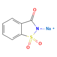 Sodium Saccharin — Formule développée