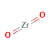 Zirconium Dioxide — Strukturformel