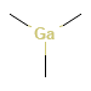 Trimethylgallium — Fórmula estructural