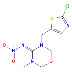 Thiamethoxam — Structure