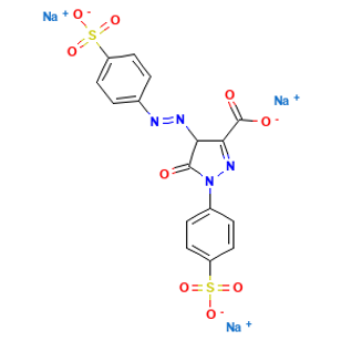 Tartrazine — Structure