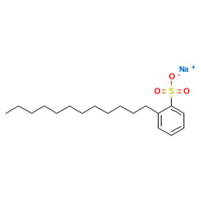Sodium Dodecylbenzenesulfonate — Fórmula estructural