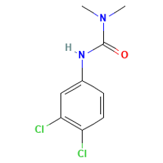 Diuron — Fórmula estructural