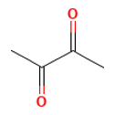 Diacetyl — Strukturformel