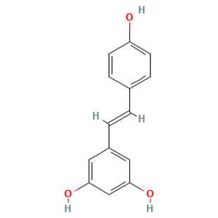 Resveratrol — Formule développée