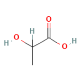 Lactic Acid — Fórmula estructural