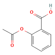 Acetylsalicylic Acid — 구조식