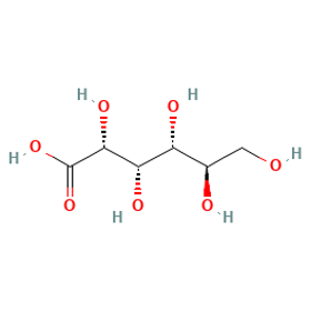 Gluconic Acid — Strukturformel