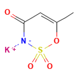 Acesulfame Potassium — 構造式