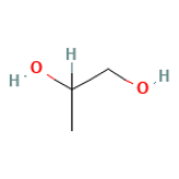 Propylene Glycol — Formule développée