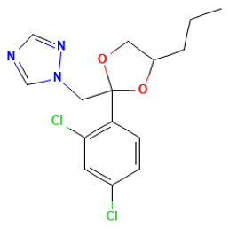 Propiconazole — 구조식