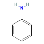 Aniline — Formule développée