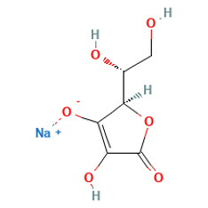 Sodium Erythorbate — Strukturformel