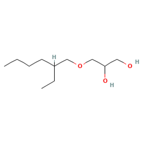 Ethylhexylglycerin — Strukturformel