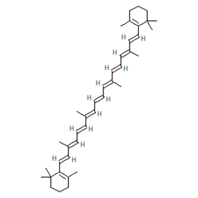 beta-Carotene — Strukturformel