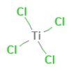 Titanium Tetrachloride — Fórmula estructural