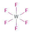 Tungsten Hexafluoride — Fórmula estrutural