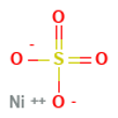 Nickel Sulfate — Fórmula estrutural