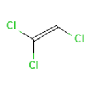 Trichloroethylene — 구조식