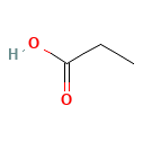 Propionic Acid — Structure