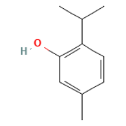 Thymol — Fórmula estructural