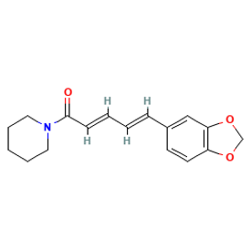 Piperine — Fórmula estrutural