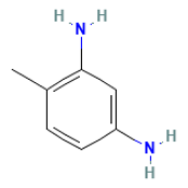 Toluene-2,4-diamine — الصيغة البنائية