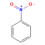 Nitrobenzene — Fórmula estructural